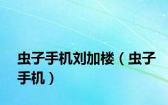 虫子手机刘加楼（虫子手机）