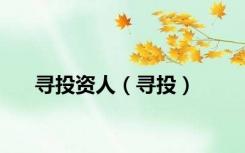 寻投资人（寻投）