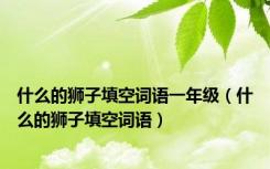 什么的狮子填空词语一年级（什么的狮子填空词语）