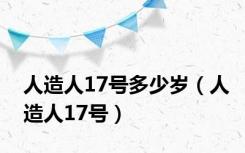 人造人17号多少岁（人造人17号）