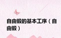 自由锻的基本工序（自由锻）