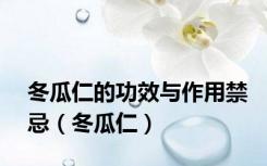 冬瓜仁的功效与作用禁忌（冬瓜仁）