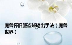 魔兽怀旧服盗贼输出手法（魔兽世界）