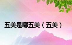 五美是哪五美（五美）