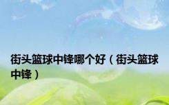 街头篮球中锋哪个好（街头篮球中锋）