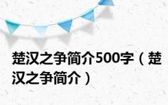 楚汉之争简介500字（楚汉之争简介）