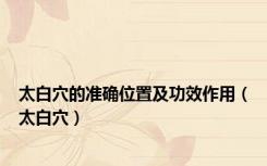 太白穴的准确位置及功效作用（太白穴）