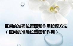 巨阙的准确位置图和作用按摩方法（巨阙的准确位置图和作用）