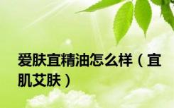 爱肤宜精油怎么样（宜肌艾肤）