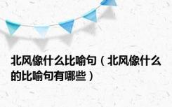 北风像什么比喻句（北风像什么的比喻句有哪些）
