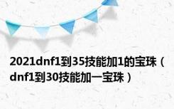 2021dnf1到35技能加1的宝珠（dnf1到30技能加一宝珠）