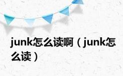 junk怎么读啊（junk怎么读）