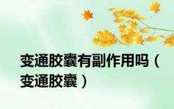 变通胶囊有副作用吗（变通胶囊）