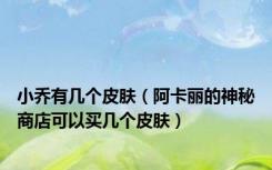 小乔有几个皮肤（阿卡丽的神秘商店可以买几个皮肤）