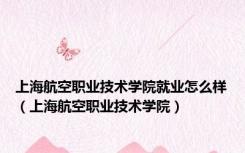 上海航空职业技术学院就业怎么样（上海航空职业技术学院）