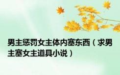 男主惩罚女主体内塞东西（求男主塞女主道具小说）