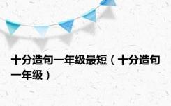 十分造句一年级最短（十分造句一年级）