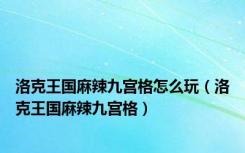 洛克王国麻辣九宫格怎么玩（洛克王国麻辣九宫格）