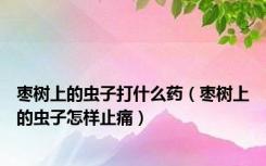 枣树上的虫子打什么药（枣树上的虫子怎样止痛）
