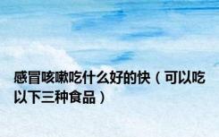 感冒咳嗽吃什么好的快（可以吃以下三种食品）