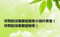 所有的深爱都是秘密小说叶来香（所有的深爱都是秘密）