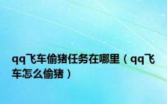 qq飞车偷猪任务在哪里（qq飞车怎么偷猪）