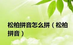 松柏拼音怎么拼（松柏拼音）