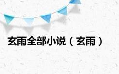 玄雨全部小说（玄雨）