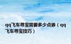 qq飞车寻宝需要多少点券（qq飞车寻宝技巧）