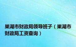 巢湖市财政局领导班子（巢湖市财政局工资查询）