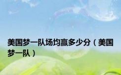 美国梦一队场均赢多少分（美国梦一队）