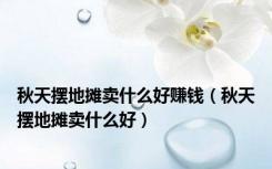 秋天摆地摊卖什么好赚钱（秋天摆地摊卖什么好）