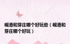 岘港和芽庄哪个好玩些（岘港和芽庄哪个好玩）