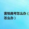 害怕高考怎么办（高考怎么办）