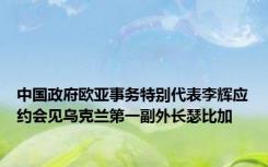中国政府欧亚事务特别代表李辉应约会见乌克兰第一副外长瑟比加