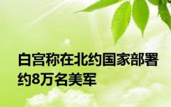 白宫称在北约国家部署约8万名美军