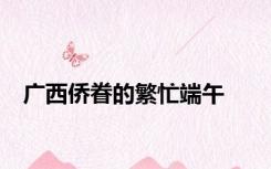 广西侨眷的繁忙端午