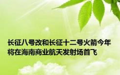 长征八号改和长征十二号火箭今年将在海南商业航天发射场首飞