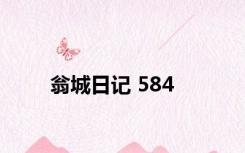 翁城日记 584