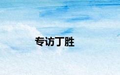 专访丁胜
