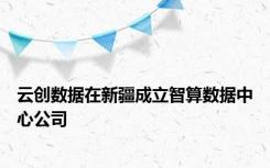 云创数据在新疆成立智算数据中心公司