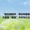 “我在神树坪，等你来看我”——大熊猫“福宝”今日与公众见面