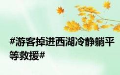 #游客掉进西湖冷静躺平等救援#