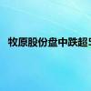 牧原股份盘中跌超5%