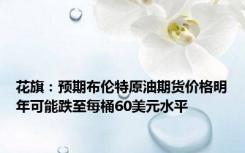 花旗：预期布伦特原油期货价格明年可能跌至每桶60美元水平