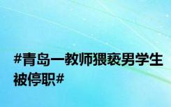 #青岛一教师猥亵男学生被停职#