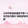 小米汽车销量连续下跌？小米王化：交付压力极大 锁单量每天都有稳定新