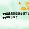 qq宝宝乐园密码忘记了怎么办（qq宝宝乐园）