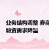 业务结构调整 券商发债融资需求降温