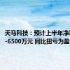 天马科技：预计上半年净利5000-6500万元 同比扭亏为盈